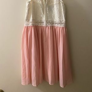 Pink / white dress